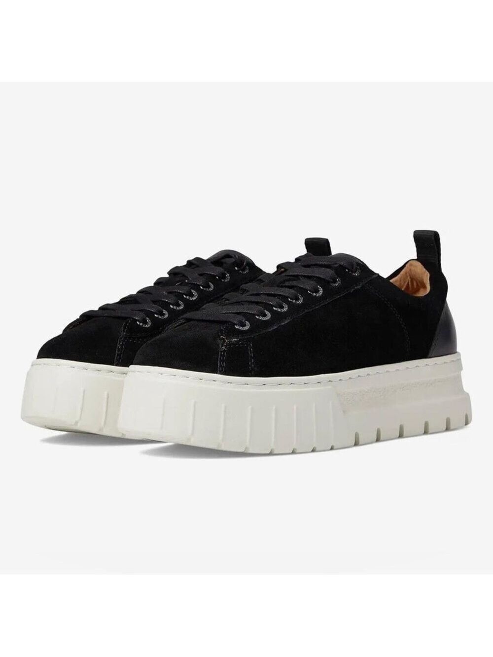 J/Slides Roger Lace Up Low Top Suede Leather Platform Sneakers - NWT